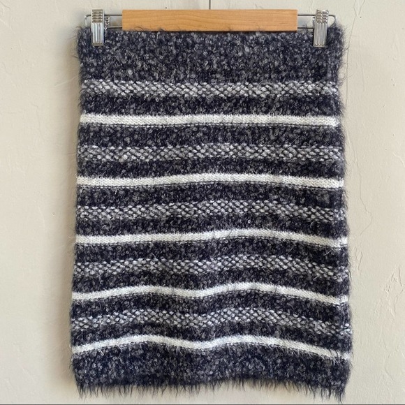 Zara Striped Sweater Mini Skirt - Picture 2 of 6